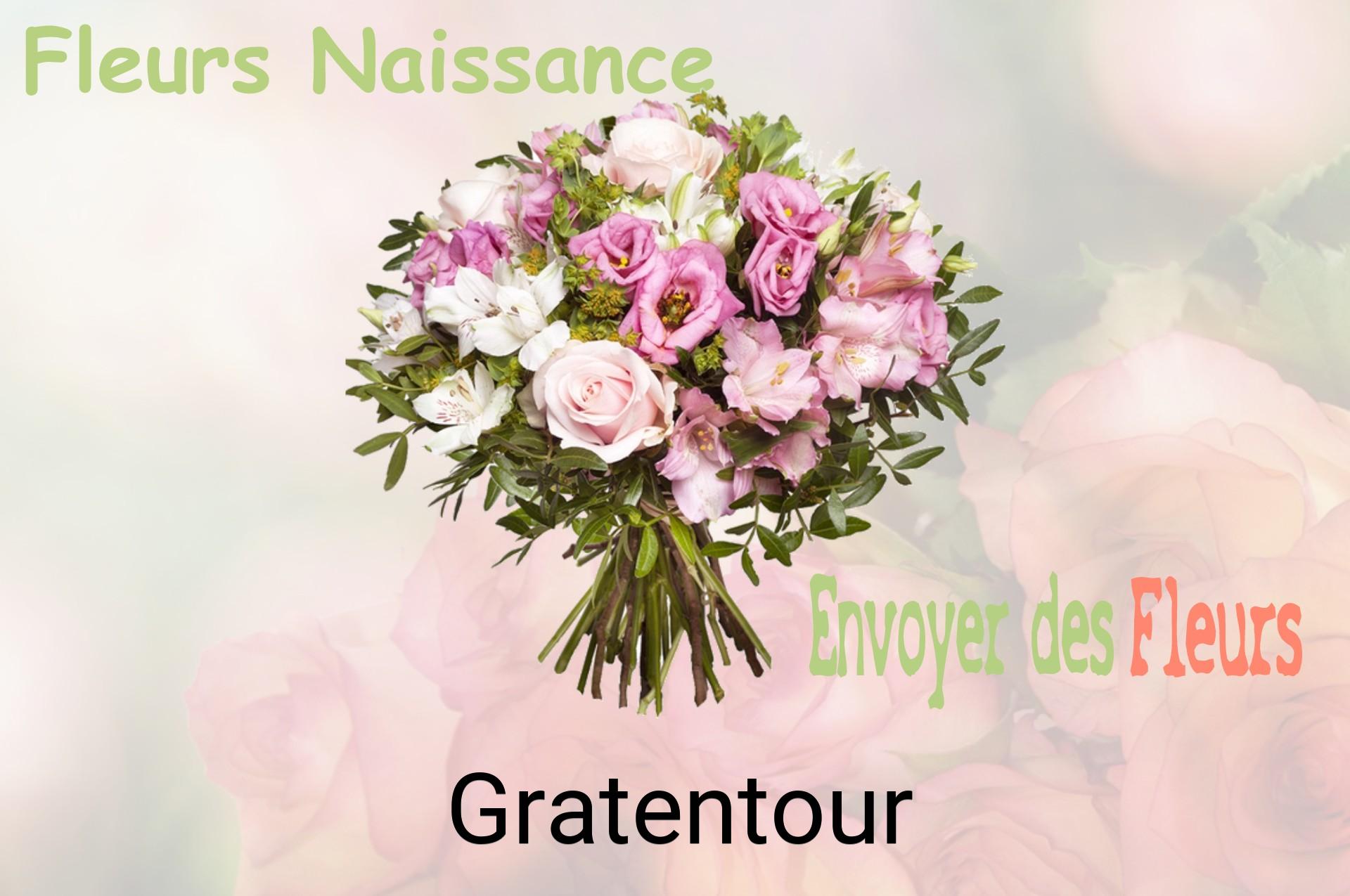 Bouquet de fleurs de naissance livré à Gratentour